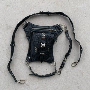 Jungle Tribe Penny Rocker Leather Holster and Hip Bag Utility Belt